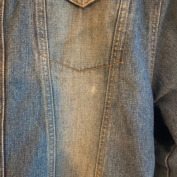 Vintage 725 Originals Jean Jacket With Faux Fur Size L - Picture 16 of 16